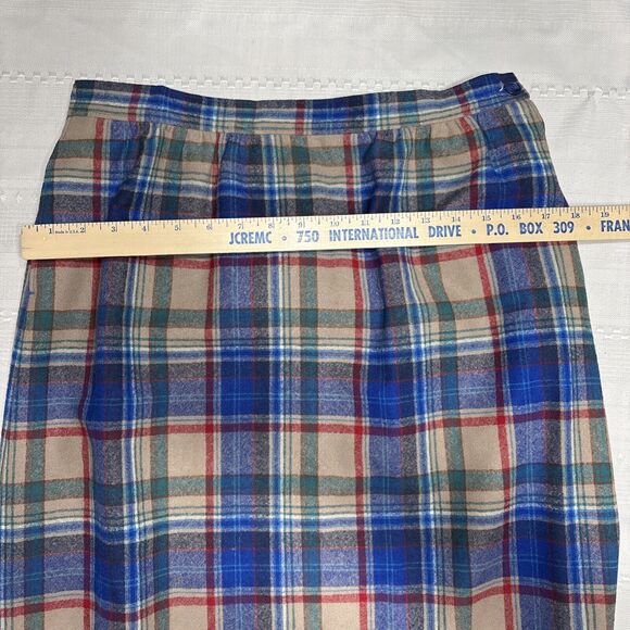 Vintage Pendleton 14 Skirt 100% Wool - Lined- Plaid Made In USA Womens - Picture 9 of 9